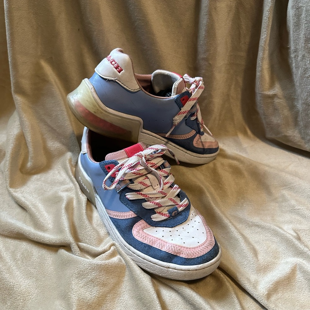 Coach color block tennis shoe